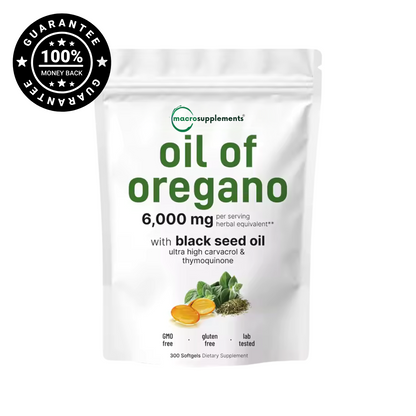 Oil of Oregano With Black Seed Oil Softgels